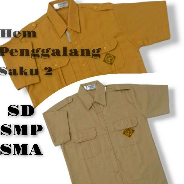 [MG835] BAJU SERAGAM PRAMUKA PENGGALANG LENGAN PENDEK SD, SMP & SMA Baru ⌒