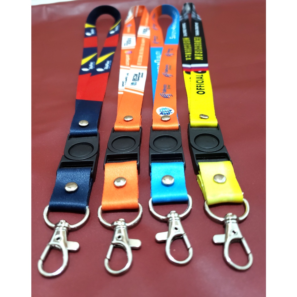 

Cetak Lanyard plus cassing idcard tutup full color print 2cm, cetak idcard 2 muka, custom desain min 10set