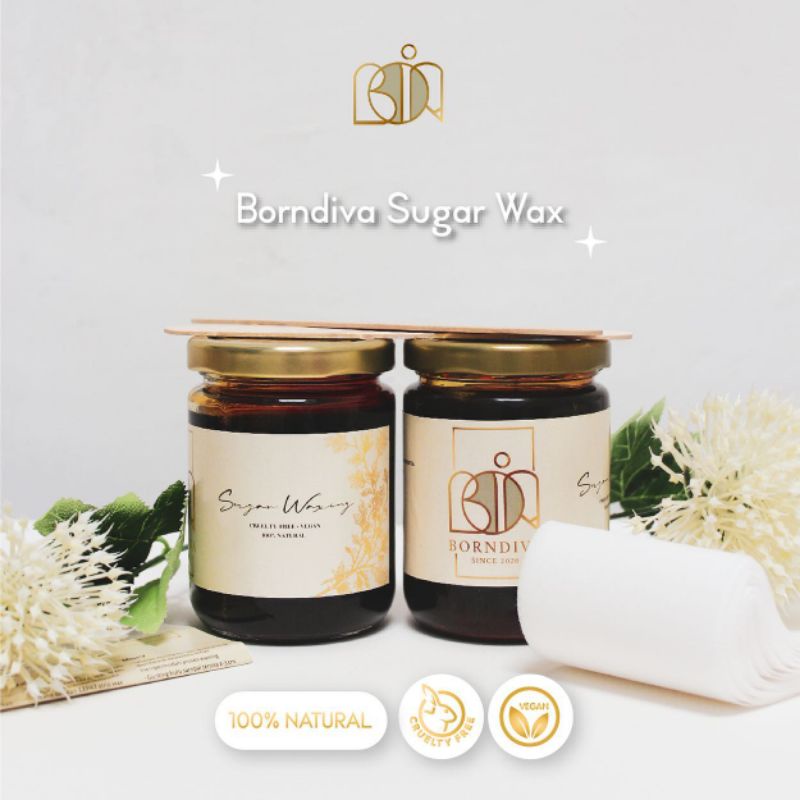[330 gr] BORNDIVA SUGAR WAX | COLD WAX | SUGAR WAXING | PENCABUT BULU