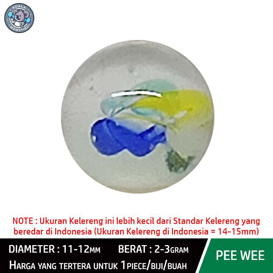 PEE WEE Kelereng Gundu Cat Eyes Type 29 Marble Balap Mata Kucing