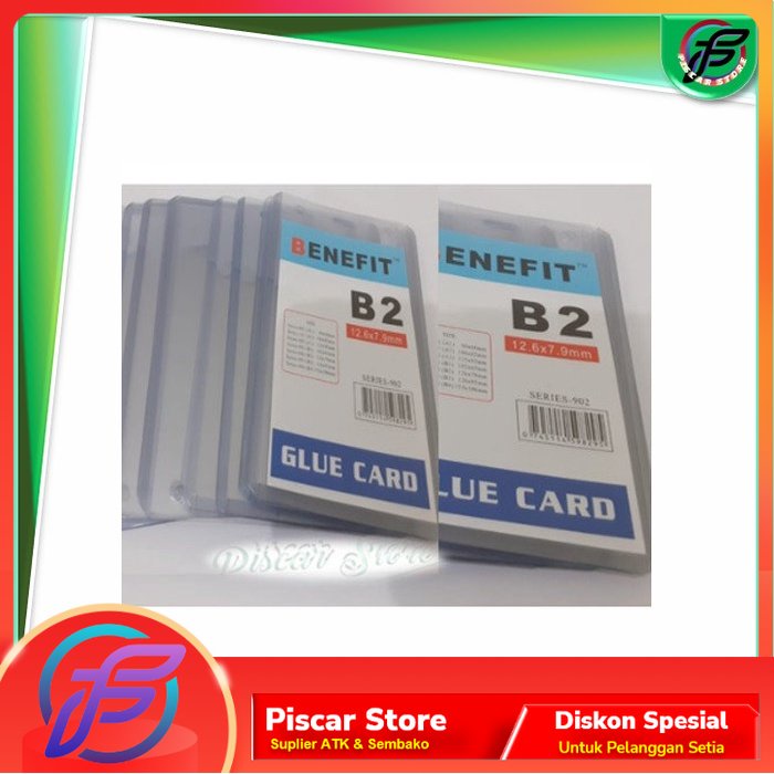 

Name Tag Plastik ID B2 - BENEFIT Card Case Uk. B2 1 Pcs