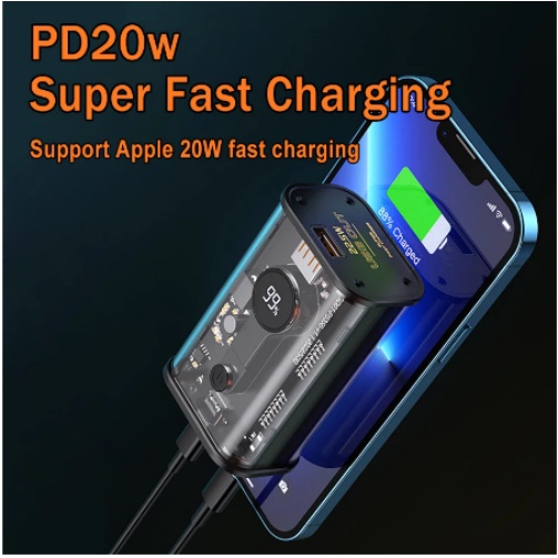 powerbank 30000 mAh mini fast charging Real Capacity Pengisian Daya Cepat 22.5W