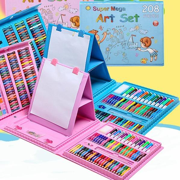 

Baru !! CRAYON ANAK SET ISI 208 PCS ART / PENSIL WARNA ALAT LUKIS SET CRAYON ~ GT 스