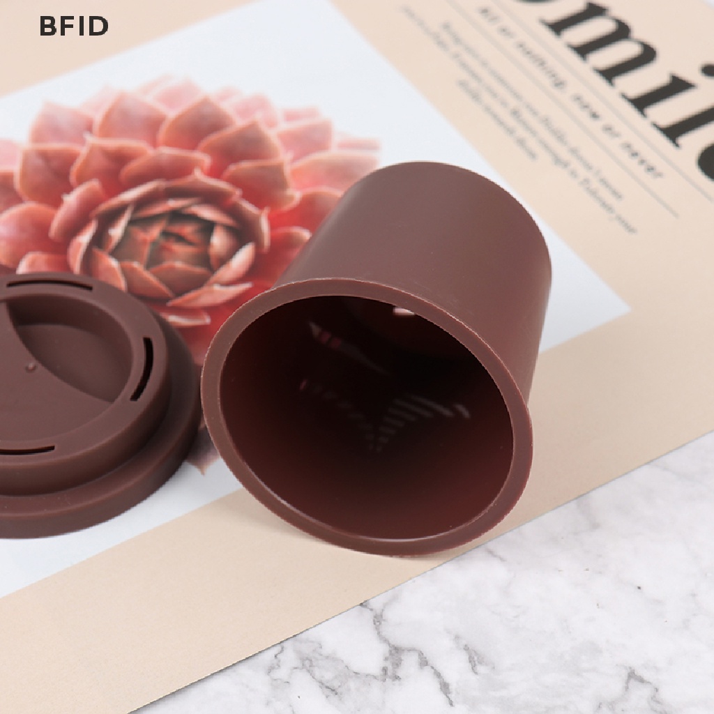 [BFID] Gelas Kopi Spons Stand Tempat Penyimpanan Makeup Puff Holder Kosong Kosmetik Dry Box [ID]