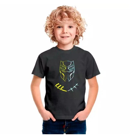 KAOS ANAK BLACK PANTHER TERBARU BISA COD KE101