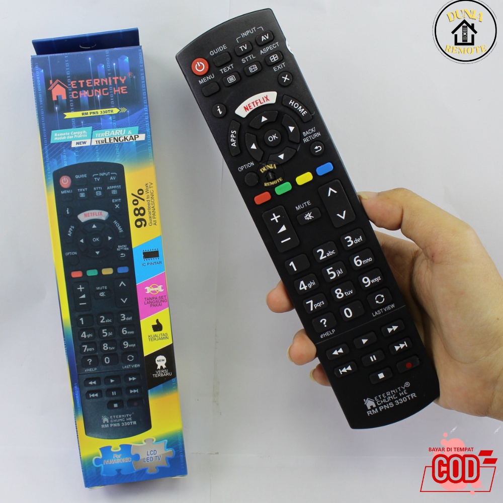 Remote TV Panasoni PNS 330tr Android Smart TV Multi LCD LED Universal Chunghe youtube netflix