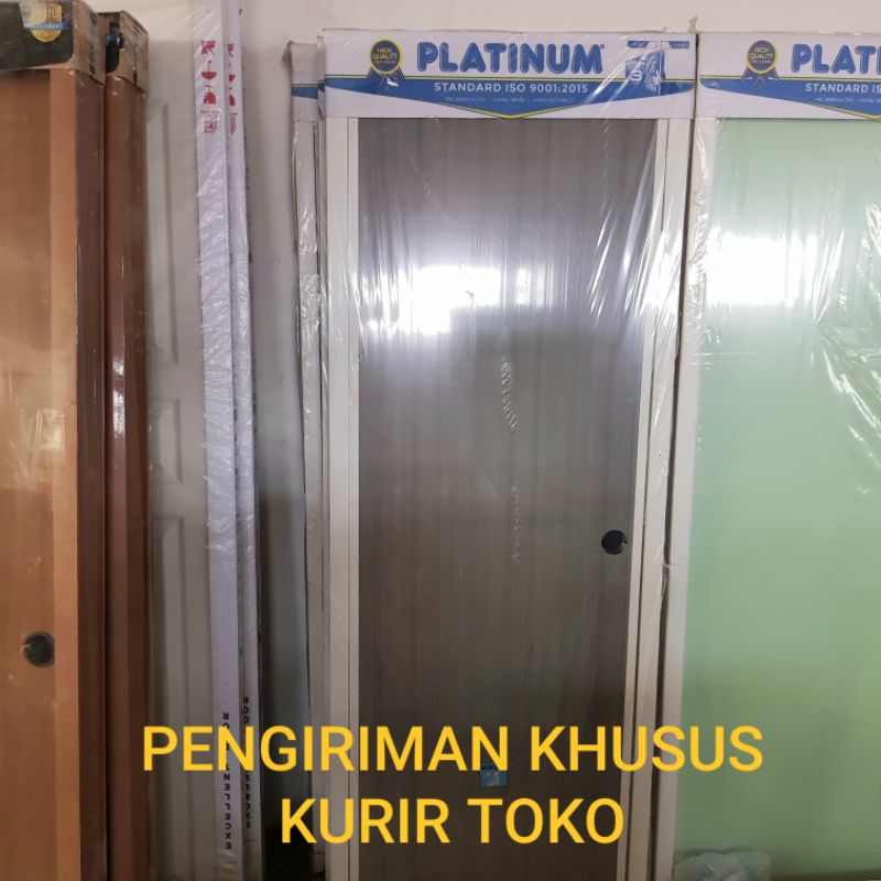 PINTU PVC PLATINUM ABU-ABU / PINTU KAMAR MANDI