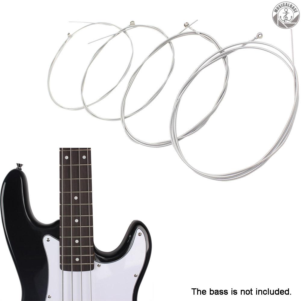 [In Stock] 4pcs Set Senar Bass Elektrik Aksesori Baja Berlapis Nikel.045-.090