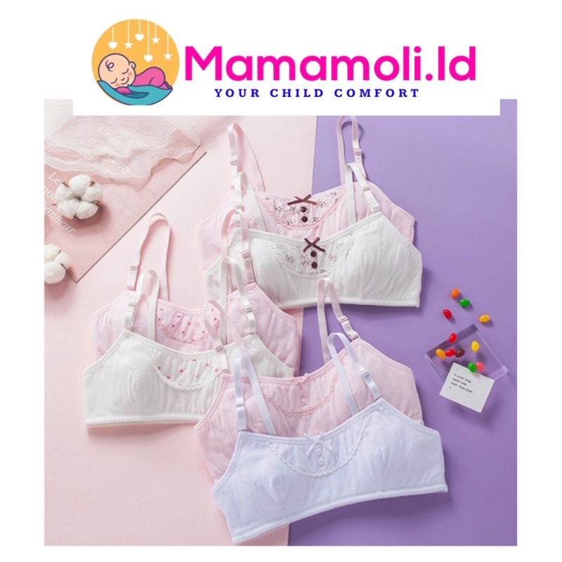 BH Anak Perempuan / BH Remaja Perempuan /  Miniset Anak Perempuan Bahan Katun Lembut Tidak Panas Menyerap Keringat