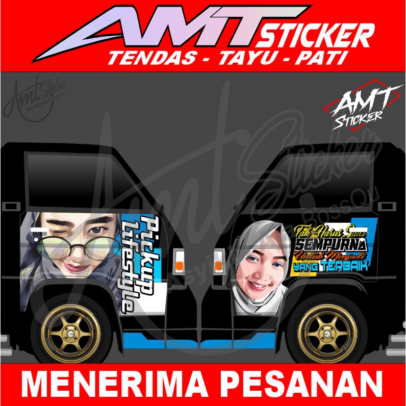 Stiker Full Pintu Bawah Kaca L300 - Bisa Custom/Request