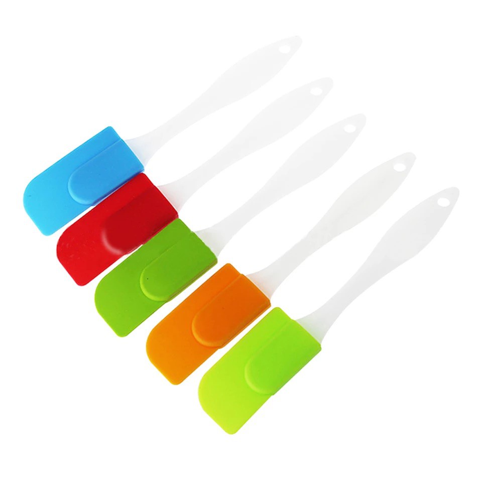 XOQ - Spatula SIlikon Tahan Panas Food Grade / Spatula Polesan Kue Gagang Bening / Spatula Silikon Silicone / Spatula Kue