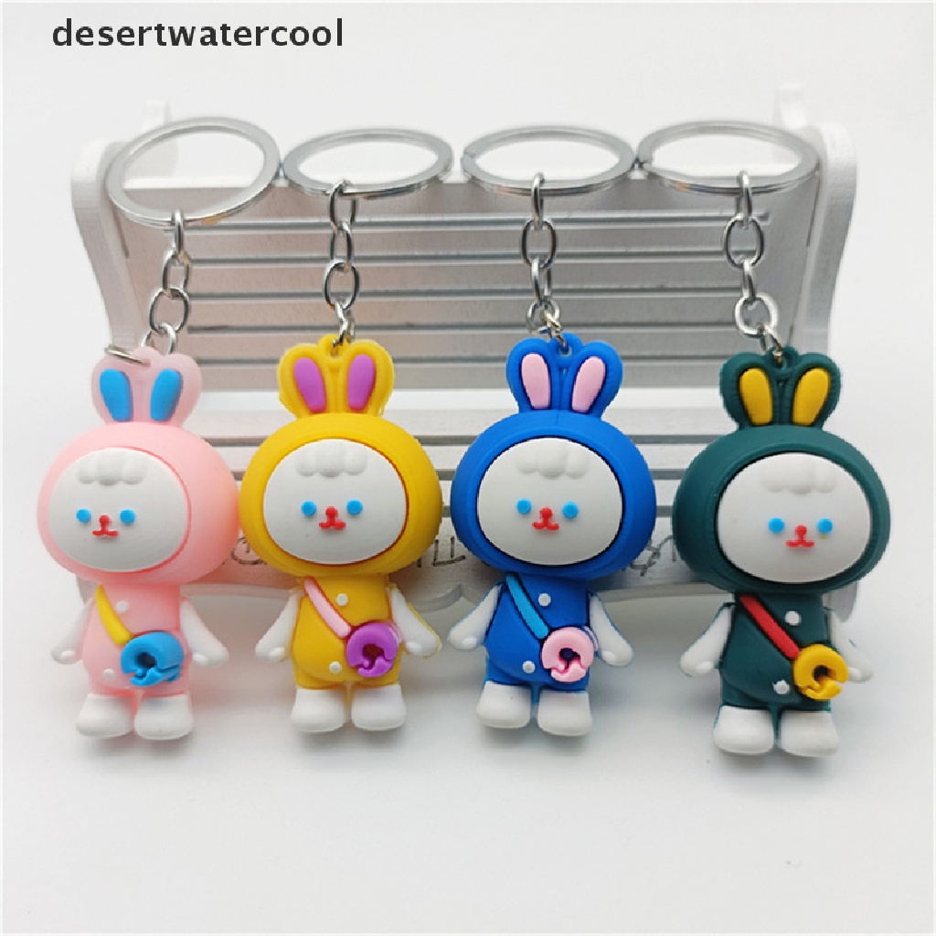 Deid Tahun Baru Kartun Kelinci Gantungan Kunci Fashion Tas Liontin Kecil Gadis Lucu Gantungan Kunci Mobil Pasangan Hadiah Martijn