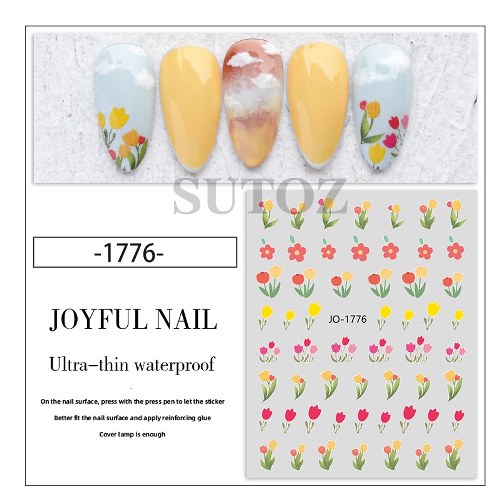 GELASA Stiker Kuku Nail Art Sticker Joyful Nail Series