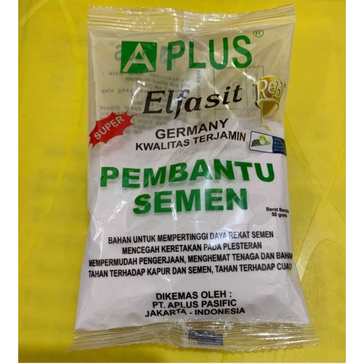 Aplus Elfasit / Bubuk Pembantu Semen / APlus Pembantu Semen / Alkasit Pengaduk Semen / Tahan Air / P