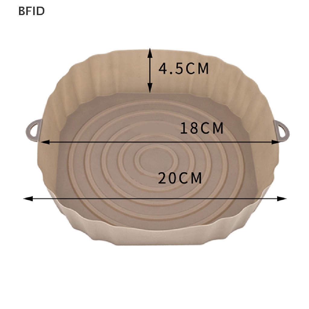 [BFID] 18cm Air Fryer Silicone Pot Air Fryer Basket Liner Anti Lengket Oven Baking Tray [ID]