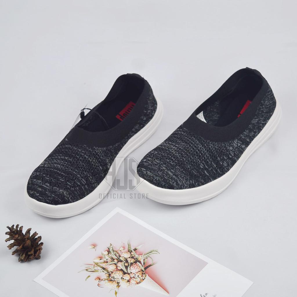 Sepatu Wanita Fitflop Terbaru Sepatu Cewek Kekinian AntiSlip Soft Mesh Sepatu Sneakers Wanita Tanpa Tali