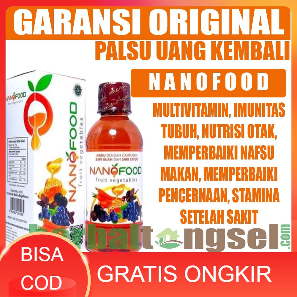 Madu Nanofood Original Madu Nanofood - Nano Food Madu Multivitamin Anak & Dewasa Daha Tahan Tubuh Ke
