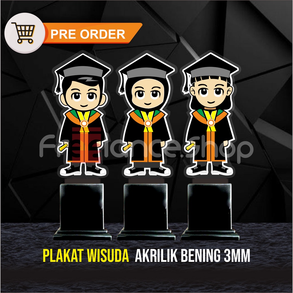 Plakat Wisuda Akrilik Termurah untuk  KB - TK - PAUD - SD