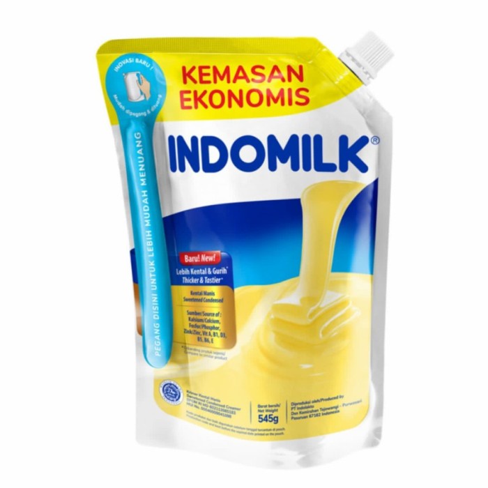 

Kental-Manis- Susu Indomilk Putih Pouch 545 Gram -Manis-Kental