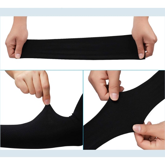 Manset Tangan Polos Black Hitam Pria dan Wanita