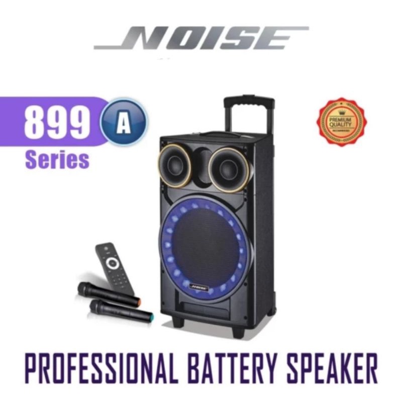 Speaker Portable Noise 899A 12 Inch WOODEN BOX Suara Mantap Bersih Bluetooth Wireless Original