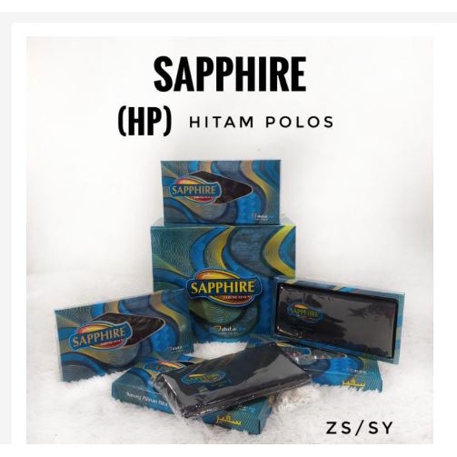 Sarung Tenun Sapphire Hitam Polos dan putih polos Sarung Dewasa Original Shapire Premium murah