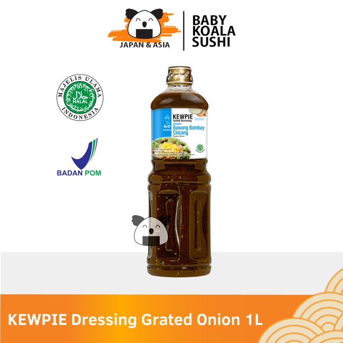 

Terlaris ✨ - KEWPIE Salad Dressing Grated Onion 1 liter │ Saus Salad 2.1.23