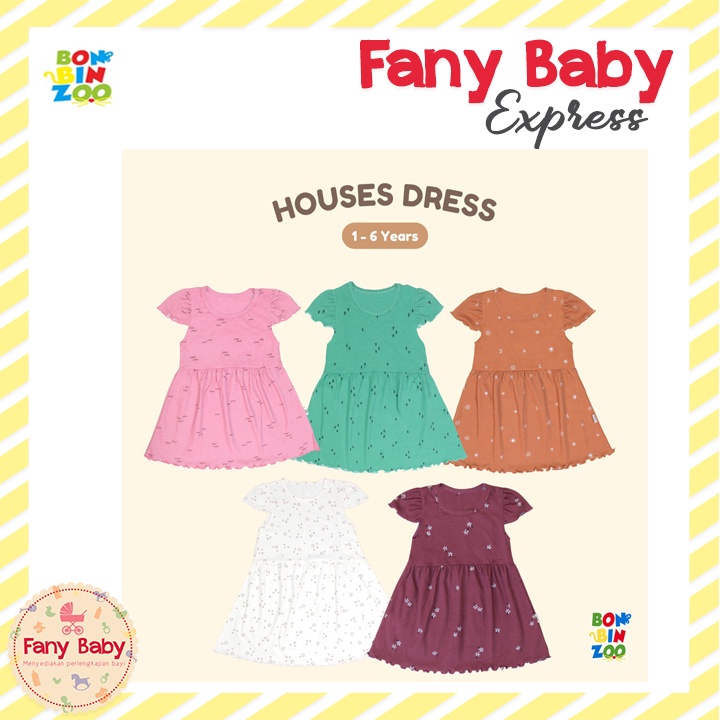 BONBINZOO NATURE SERIES DRESS ANAK PEREMPUAN 1-6 TAHUN