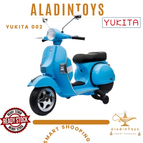 Mainan Anak Motor AKI/REMOT VESPA PX150 - YUKITA 002