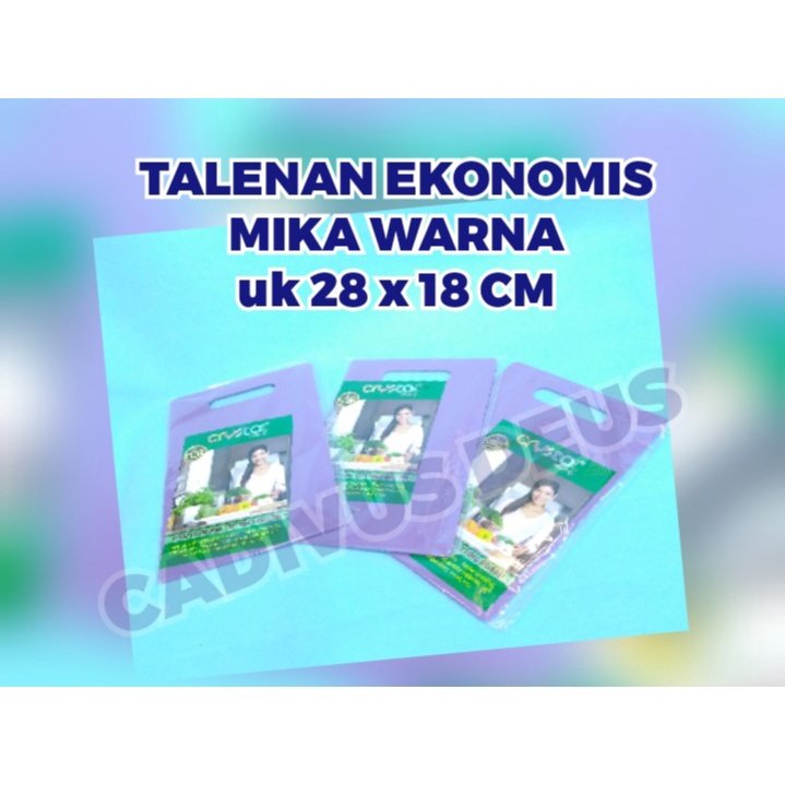 TALENAN PLASTIK - WARNA EKONOMIS - 28X18CM