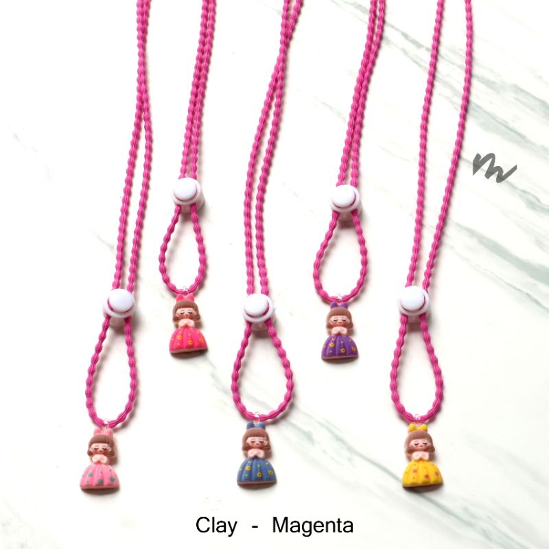 STRAP MASKER CLAY MAGENTA / STRAP MASKER CLAY / STRAP MASKER / TALI MASKER / PENGAIT MASKER / KALUNG