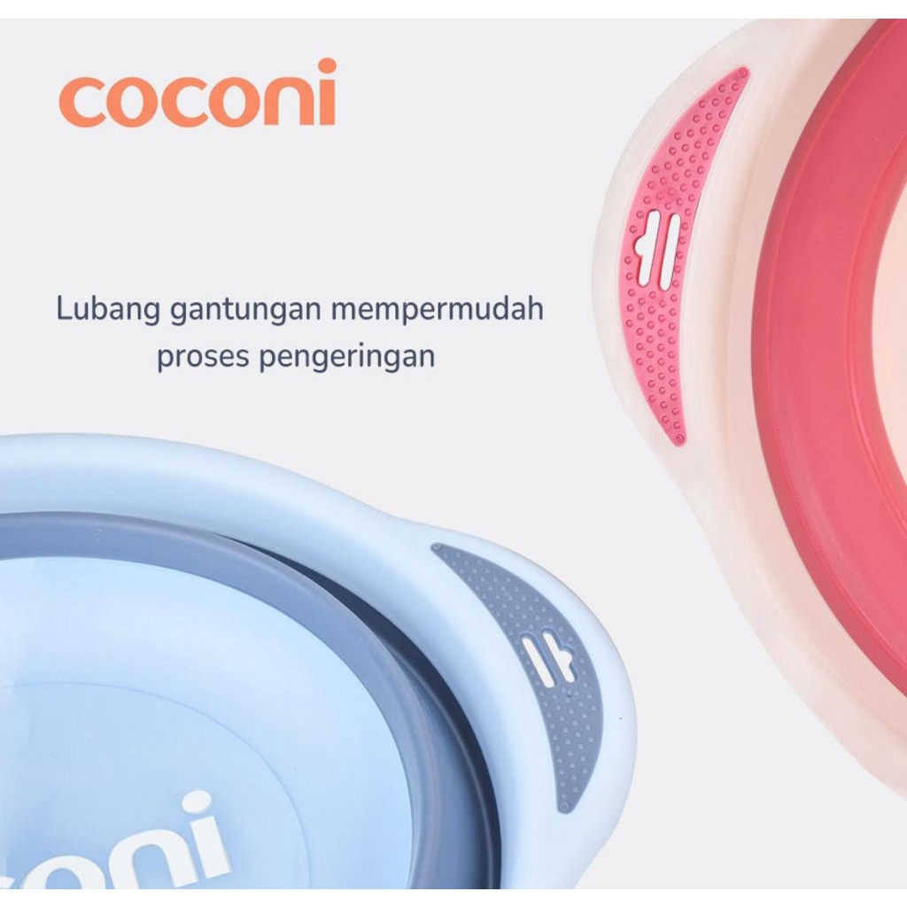 Coconi Foldable Baby Wash Basin | Baskom Ember Lipat Multifungsi