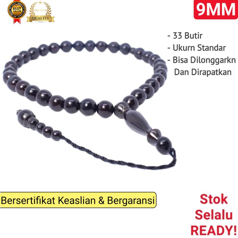 Tasbih Kaokah kokka Kaukah 33 Butir Hitam