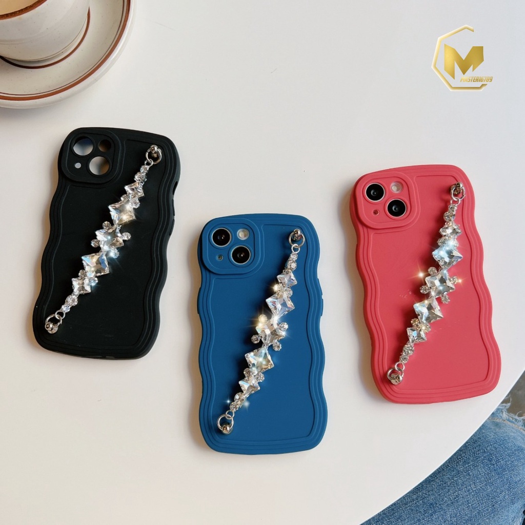 GC03 SOFTCASE GELOMBANG RANTAI DIAMOND FOR IPHONE 7 SE 2020 7+ 8+ X XS XR XS MAX 11 12 13 14 PRO MAX PLUS MA3927