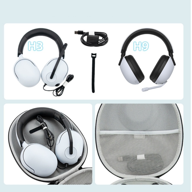 Btsg Headphone EVA Hard Cases Untuk INZONE H3 H7 H9 Headset Carry Cases Portable