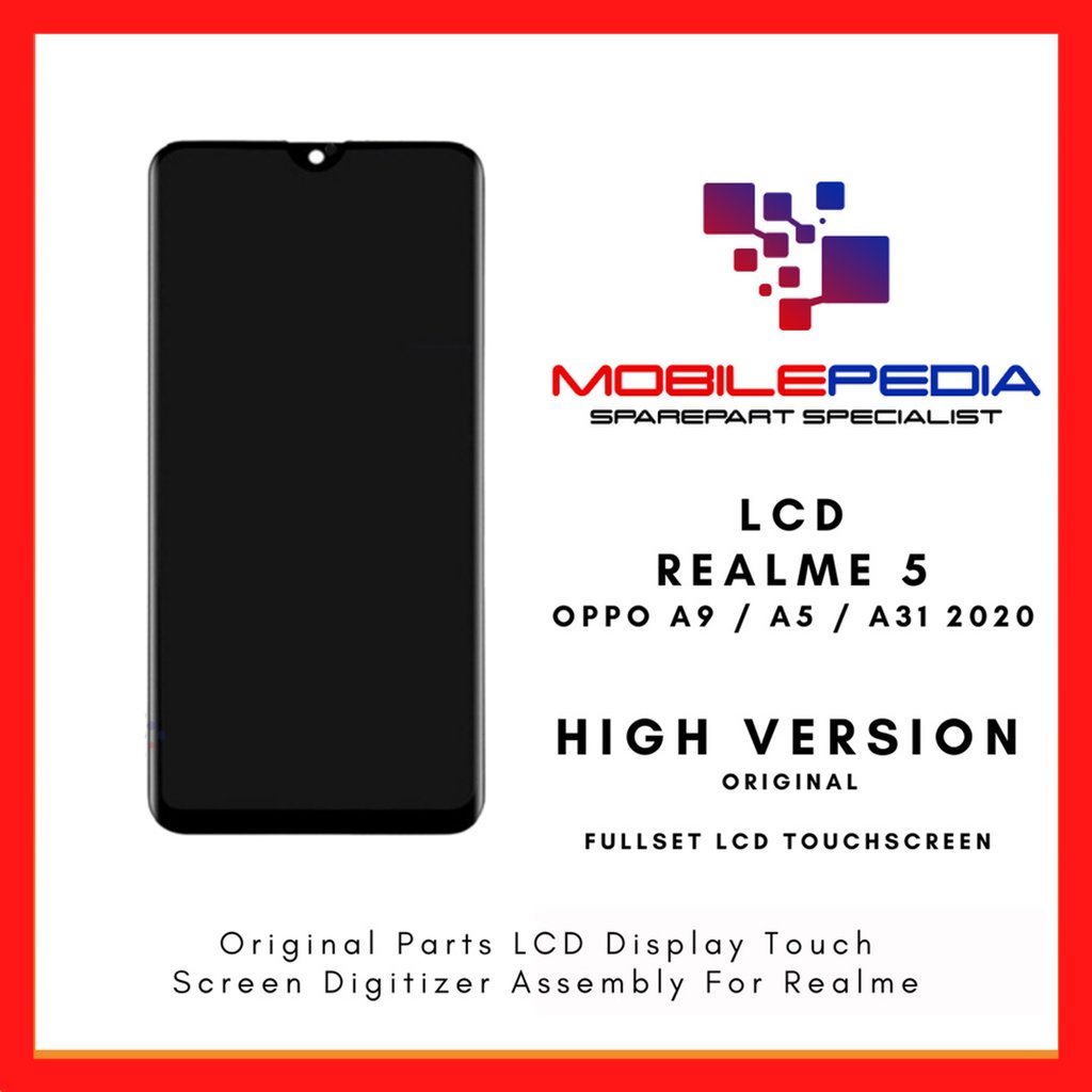 LCD Realme 5 / LCD Oppo A9 / LCD Oppo A5 / Oppo A31 2020 Universal - Parts Kompatible Dengan Produk 