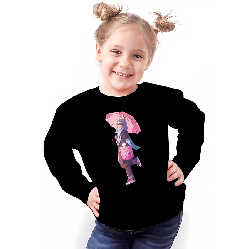 Atasan sweater anak-anak/ Fashion anak-anak cewek/ New Fashion anak-anak perempuan / Pakaian Baju an