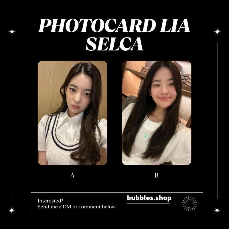 PHOTOCARD UNOFFICIAL LIA ITZY SELCA