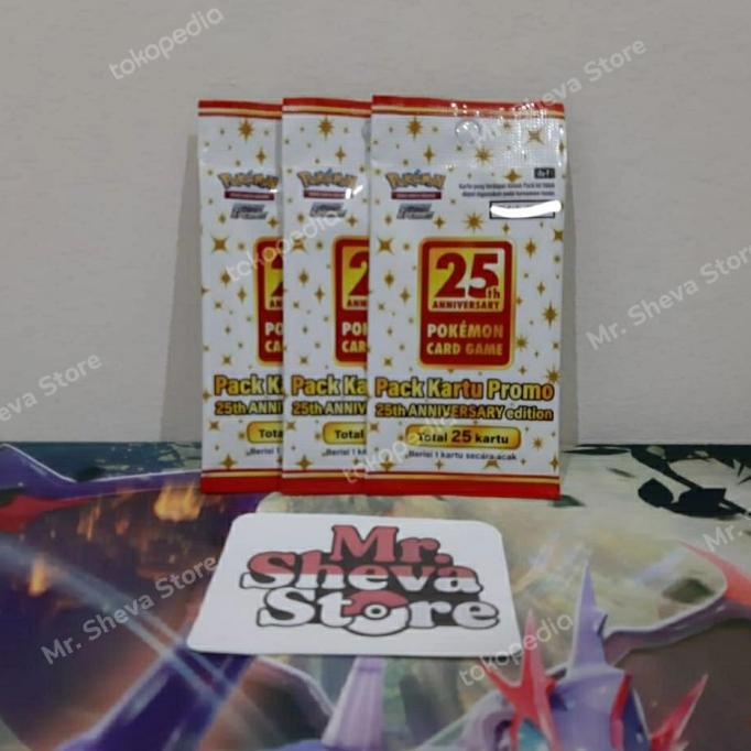 Booster Promo Pack 25th Pokemon Anniversary Indonesia