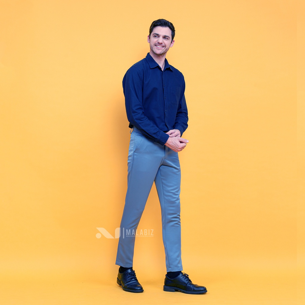 SKY - Celana Model Pencil Malabiz Skinny Ketat Untuk Acara Formal Kerja Kantor Bisnis Cassual Celana Kerja Pencil Celana Kantor Pencil Celana Formal Pencil Ketat Ultra SLim fit