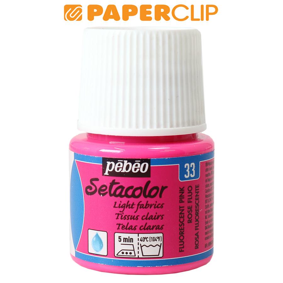 

PEBEO SETACOLOR LIGHT FABRIC PAINT 45ML 329-033 FLUORESCENT PINK