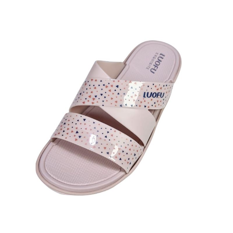 Sandal Wanita Import Luofu Sandal Selop silang Cewek Nyaman Luofu Ori