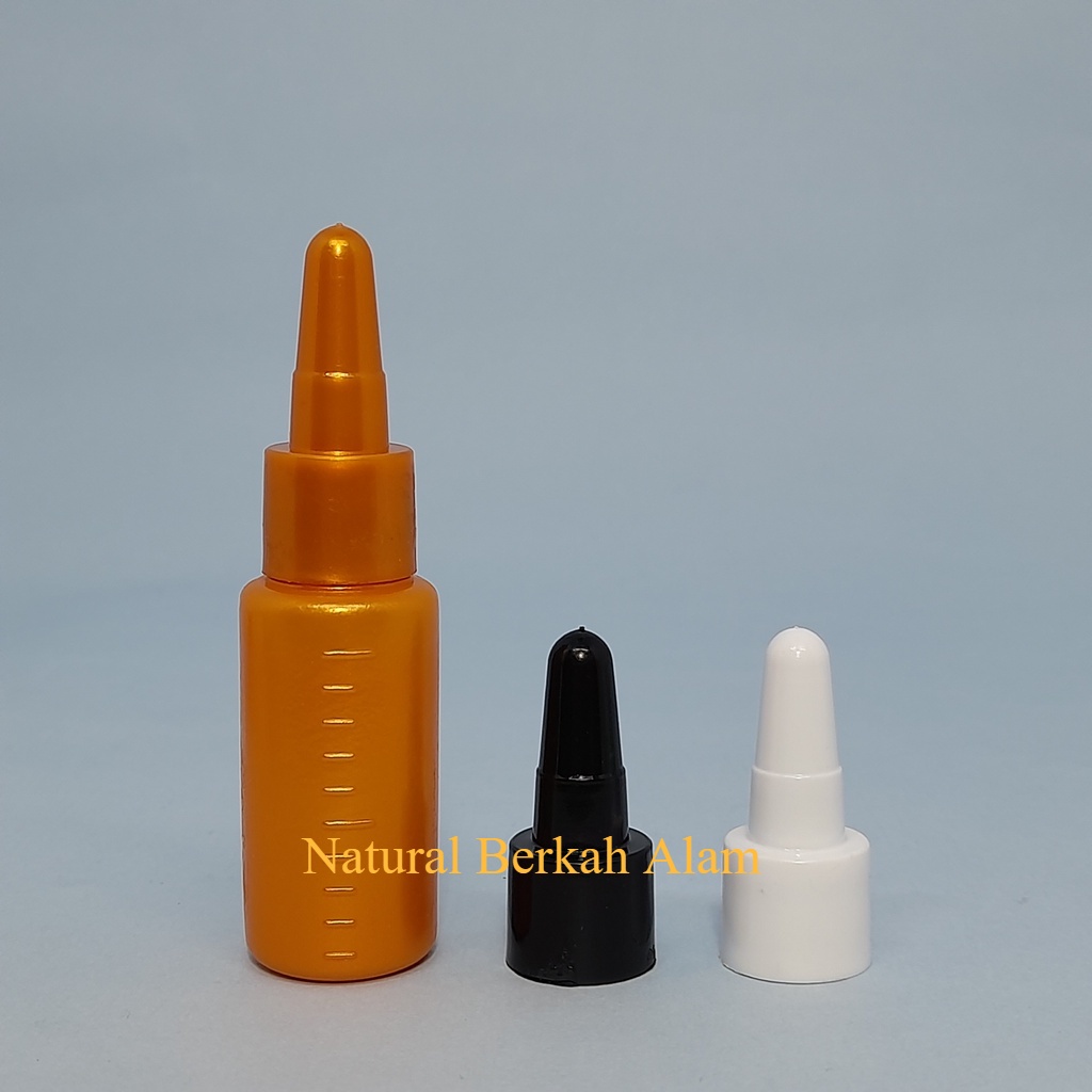 Botol Tetes 10 ml Gold Panjang / Botol Cendo 10 ml Gold Segel Set Pw / Botol Cendo HDPE / Botol Tete