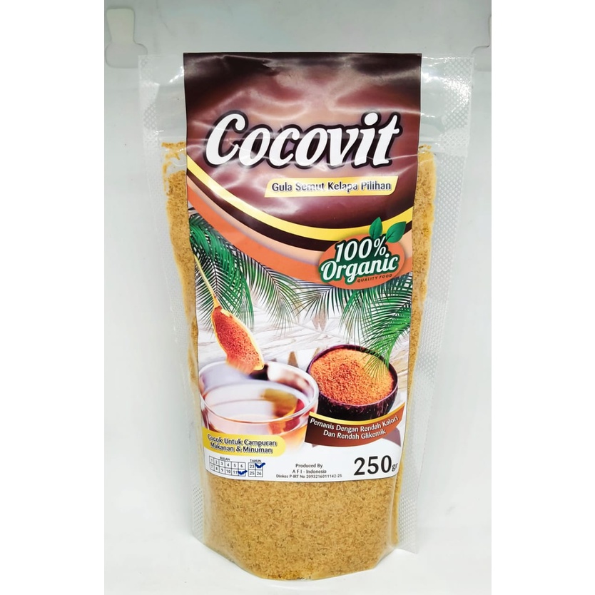 

GULA SEMUT COCOVIT Kelapa Pilihan BUBUK ORGANIK 250gr GULA SEMUT PALM SUGAR GRADE A+ EXPORT QUALITY