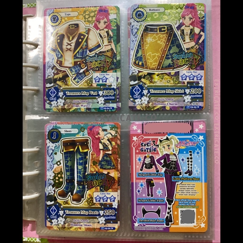 Jual AIKATSU CARD BRAND SEIRA OTOSHIRO SWING ROCK SET KARTU