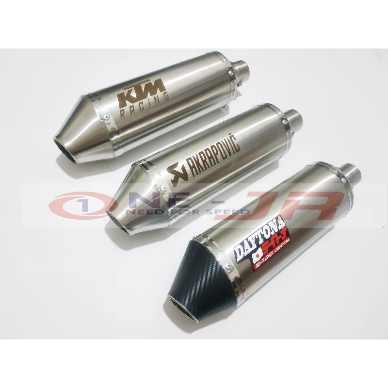 SILENCER SAJA KNALPOT AKRAPOVIC KLX 150 & CRF 150 L DTRACKER