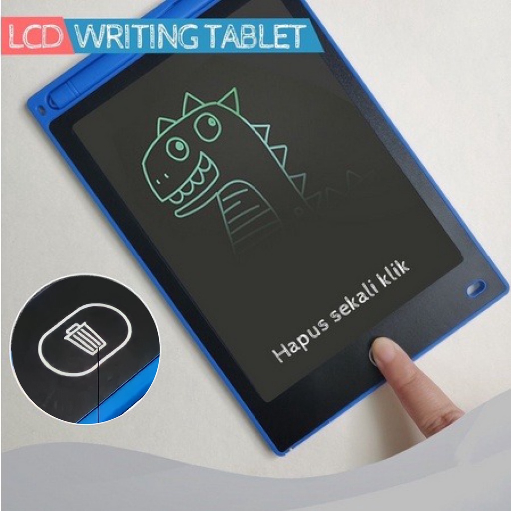 LCD Drawing Writing Tablet Mainan Papan Tulis Hapus Board Digital Pad Edukasi Pen Gambar HM010 - ACS