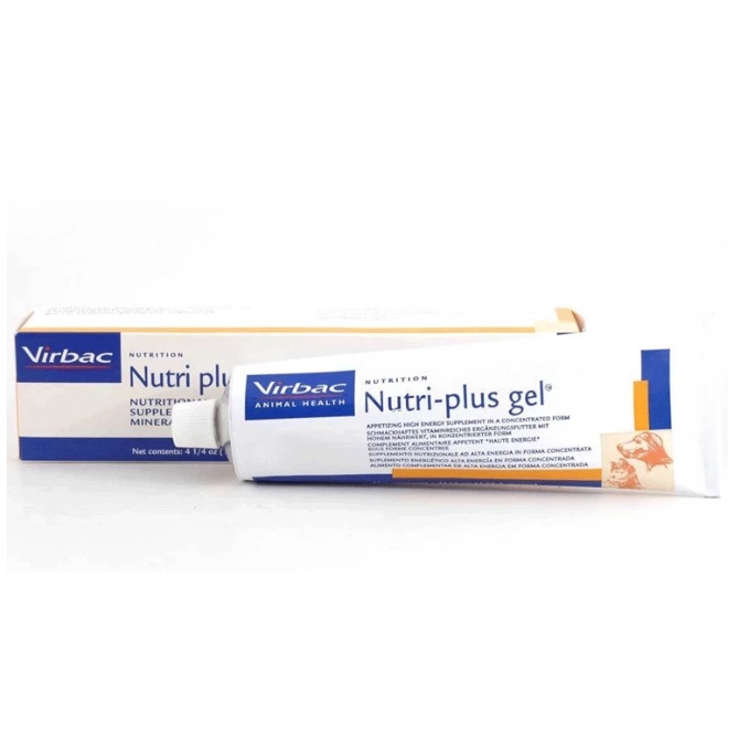 Nutri plus gel vitamin hewan kucing anjing virbac suplemen perawatan hewan kucing anjing 120 gr original