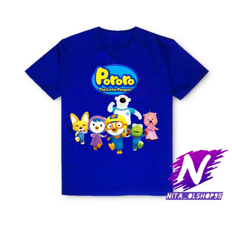 baju anak kaos anak pororo kartun anak pororo the little penguin