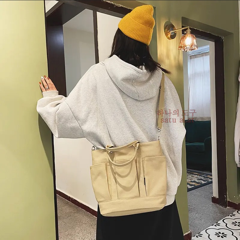 SATU ALAT Tas Selempang WARDAH 100% Canvas Premium Tebal Tas Kanvas